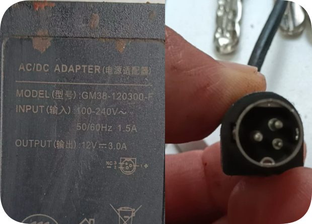 *Brand NEW*12V3.0A 36W 3-Pin Power Supply Replacement for GM38-120300-F Adapter Power Su